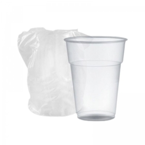 BICCHIERE IMBUSTATO IN PET  250CC. PZ.1                             