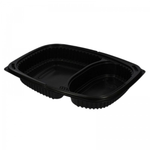 CONTENITORE PP NERO PZ.50 2 SCOMPARTI 24X21X37                      