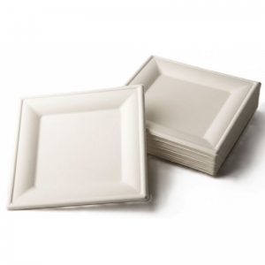PIATTI CARTONCINO BIO QUADRATO CM.16X16 PZ.50                       
