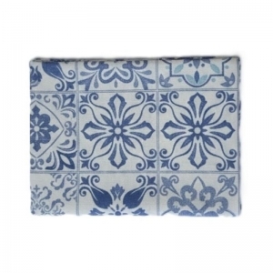 TOVAGLIA CARTA A SECCO 100X100 MAIOLICHE BLU                        