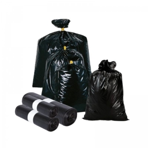 SACCHI N.U. 70X110 NERO  ROTOLO DA 10 PZ. GR.45                     