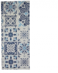 BUSTE PORTAPOSATE BIANCA DECORO MAIOLICA BLU 50 PZ. + TOV. 2 VELI   