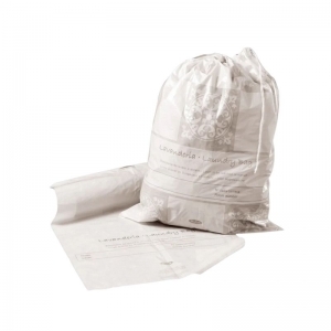 SACCHETTO BIANCHERIA PZ.50 / CT500 MIS. 34X57 CON CORDINO           