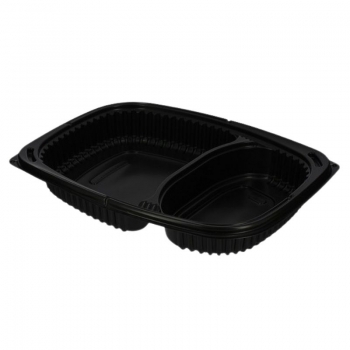 CONTENITORE PP NERO PZ.50 2 SCOMPARTI 24X21X37                      