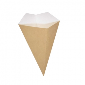 CONO PORTAFRITTI PICCOLO CM.17,5 PZ.50 AVANA                        