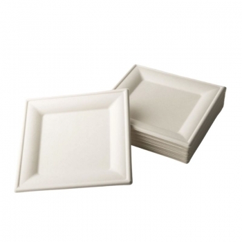 PIATTI CARTONCINO BIO QUADRATO CM.26X26 PZ.50                       