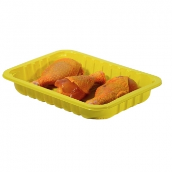 VASSOIO RPET GIALLO B6-35H MM.253X181X35H.                          