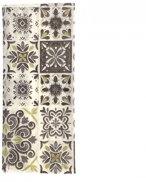 BUSTE PORTAPOSATE BIANCA DEC. MAIOLICA MARRONE 50 PZ. + TOV. 2 VELI 